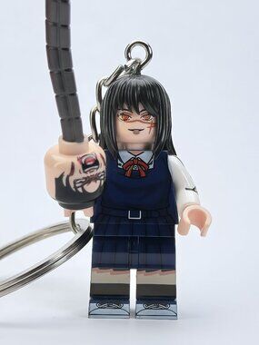 Chainsaw Man Yoru Custom Minifigure Keychain